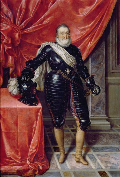 Enrico IV, re di Francia, in armatura, c.1610 da Frans Pourbus the Younger