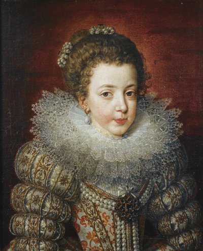 Ritratto di Elisabetta di Francia 1602-1644, Regina consorte di Spagna da Frans Pourbus the Younger