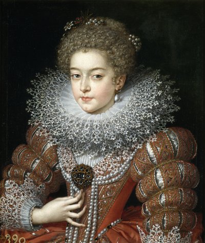 Ritratto della regina Elisabetta di Francia 1602-1644, regina consorte di Spagna da Frans Pourbus the Younger