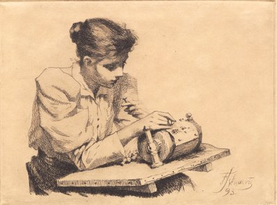 La merlettaia da Frans Schwartz