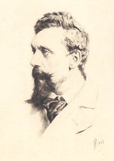 Ritratto di Carl Bloch da Frans Schwartz