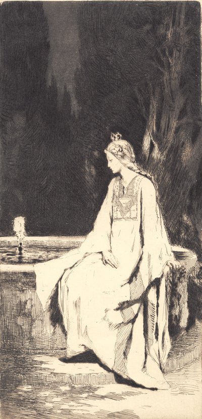 La principessa alla fontana da Frans Schwartz