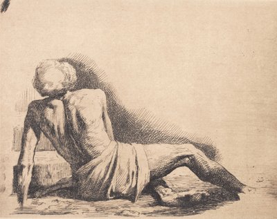 Piastra di prova: Uomo sdraiato da Frans Schwartz