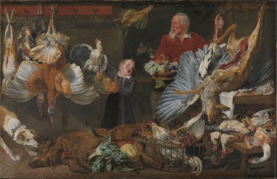 Un negozio di selvaggina da Frans Snyders or Snijders