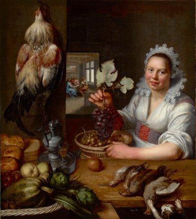 Scena di cucina con Cristo a Emmaus da Frans Snyders or Snijders