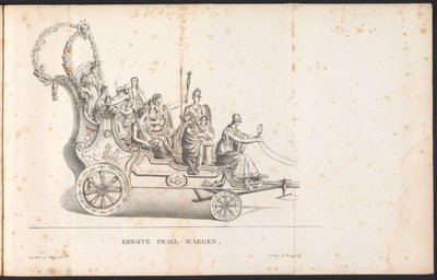 Primo carro trionfale nel corteo per San Rombaldo, 1825 da Frans Vervloet