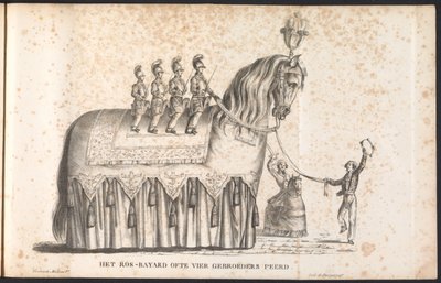 Ros Beiaard come carro allegorico nella processione per San Rombaldo, 1825 da Frans Vervloet