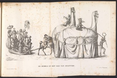Due cammelli e la Ruota della Fortuna, 1825 da Frans Vervloet