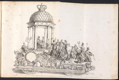 Quinto carro trionfale nella processione per San Rombaldo, 1825 da Frans Vervloet