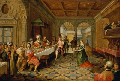 Salomè presenta la testa di San Giovanni Battista a re Erode da Frans and Vries, Paul V. de Francken