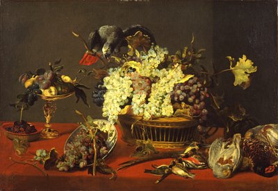 Natura morta con pappagallo grigio, c.1630 da Frans and workshop Snyders
