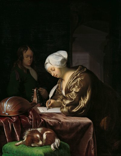 La scrittrice di lettere da Frans van Mieris (I)