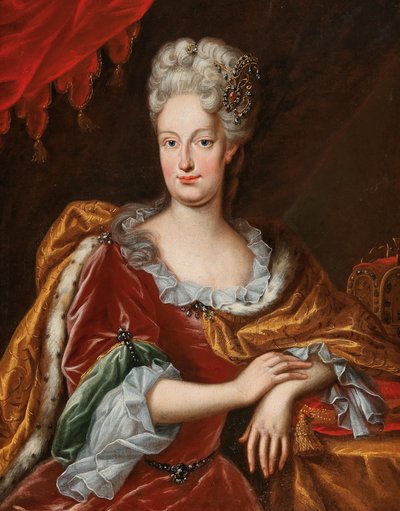 Ritratto di Elisabetta Cristina di Brunswick-Wolfenbüttel 1691-1750, prima metà del XVIII secolo da Frans van Stampart