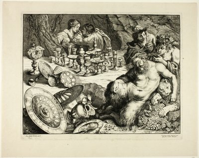 Bacco e Sileno ubriaco—Il sogno di Sileno da Frans van den Wyngaerde