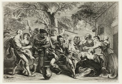 Soldati e Contadini da Frans van den Wyngaerde
