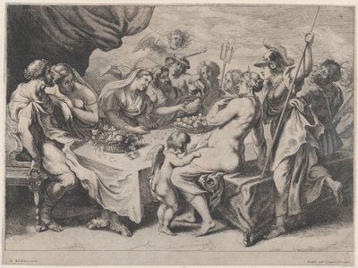 Il banchetto nuziale di Peleo e Teti, 1636-79 da Frans van den Wyngaerde