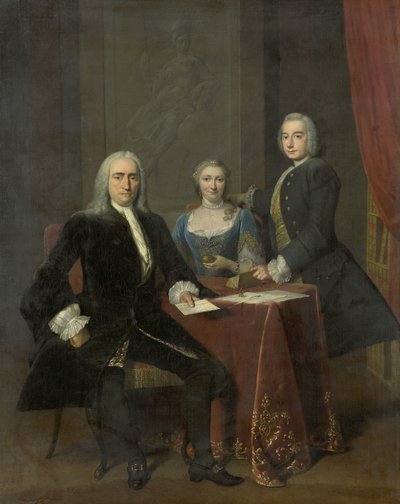 Gruppo familiare in un interno da Frans van der Mijn