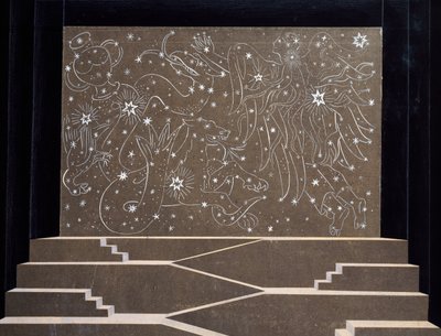 Scenografia di Frantisek Kysela (1881-1941) per Il flauto magico di Wolfgang Amadeus Mozart da František Kysela