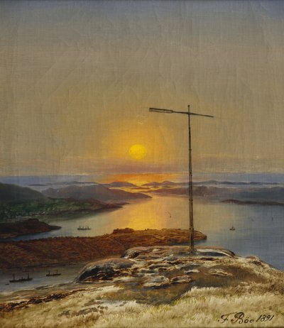 Vista da Sandviksfjellet, Bergen da Frants Diderik Boe