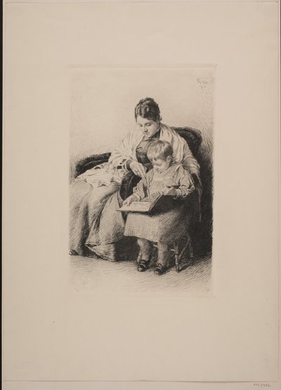 Madre e bambino da Frants Henningsen