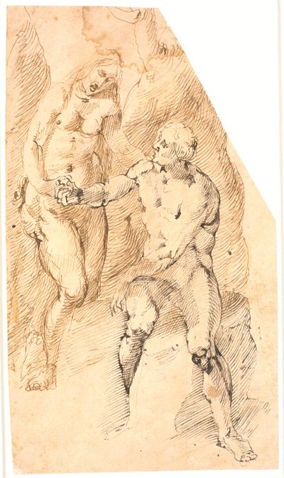 Adamo riceve la mela da Eva da Frantz Cleyn
