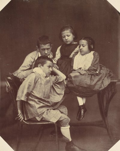 Alfons, Eugen, Marie e Hermine Antoine, 1850s-60s da Franz Antoine