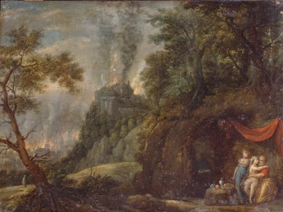 Lot e le sue figlie, 1720s da Franz Anton Hartmann