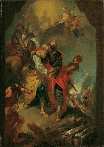 Addio degli apostoli Pietro e Paolo prima del loro martirio da Franz Anton Maulbertsch