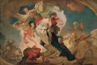 Vittoria di San Giacomo di Compostela sui Saraceni nella battaglia di Clavigo da Franz Anton Maulbertsch