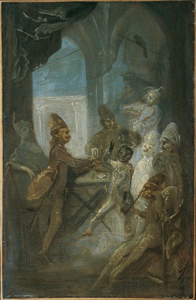 Scena teatrale (bambini che giocano ai soldati?) da Franz Anton Maulbertsch