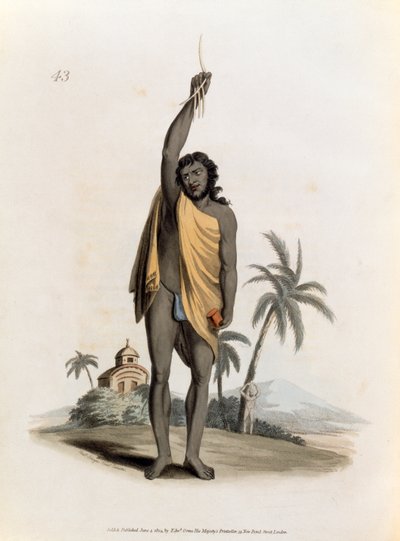 Sacerdote indù, pub. da Edward Orme, 1804 da Franz Balthazar Solvyns