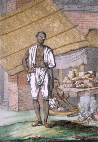 Houalouays, un pasticcere o cuoco di pasticceria da Franz Balthazar Solvyns