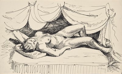 Nudo di donna sdraiata da Franz Barwig d. Ä.