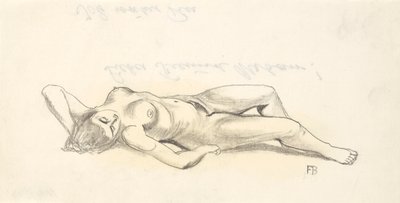 Nudo femminile sdraiato da Franz Barwig d. Ä.