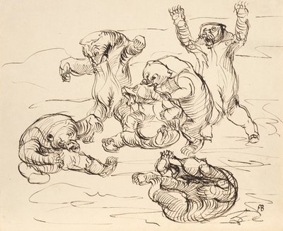 Orsi che lottano da Franz Barwig d. Ä.