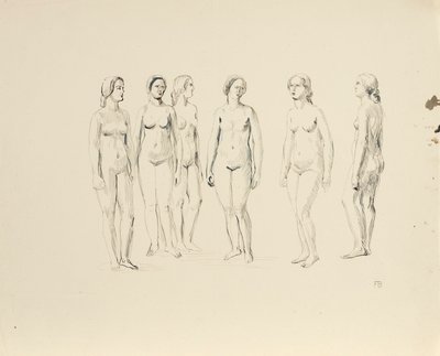 Sei nudi femminili da Franz Barwig d. Ä.