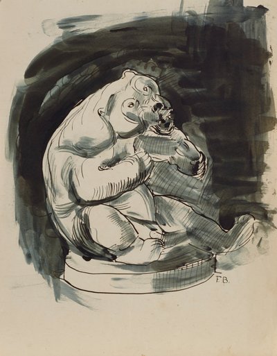 Orso malese seduto da Franz Barwig d. Ä.