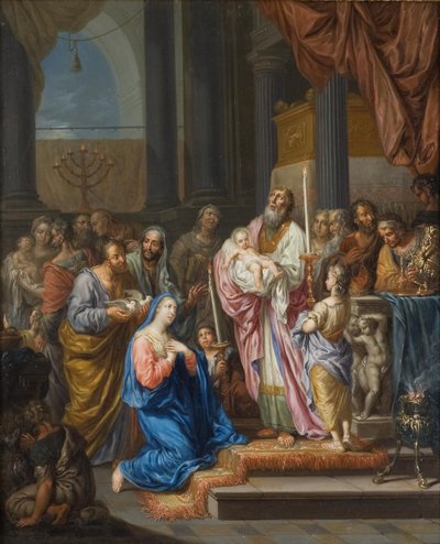 Offerta nel tempio da Franz Christoph Janneck