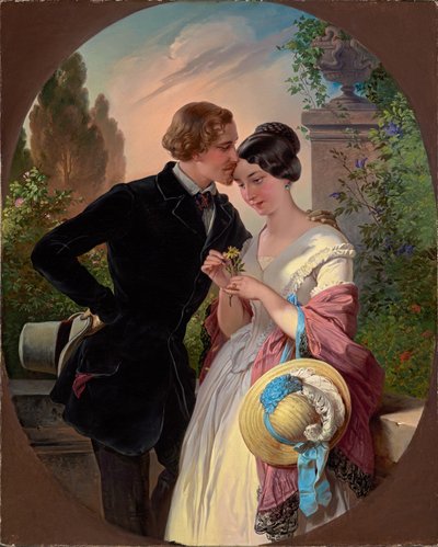 Faust e Gretchen nel XIX secolo da Franz Dobiaschofsky