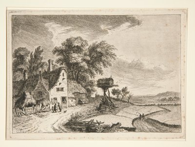 Paesaggio con fattoria da Franz Edmund Weirotter