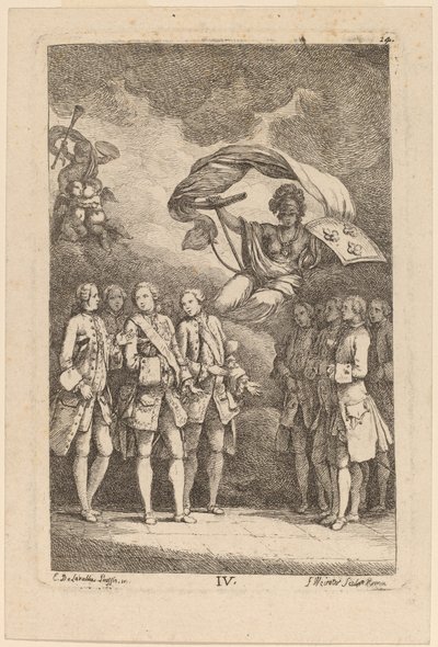 Nella Venuta a Roma: tav. 4 da Franz Edmund Weirotter after Étienne de Lavallée Poussin