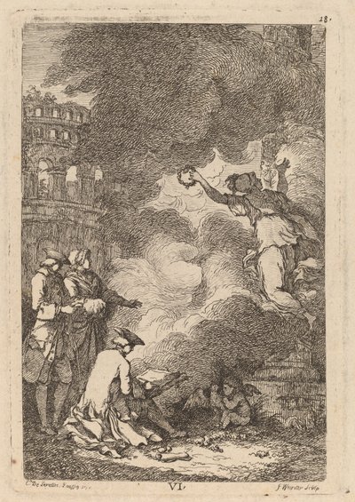 Nella Venuta a Roma: tav. 6 da Franz Edmund Weirotter after Étienne de Lavallée Poussin