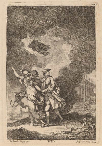 Nella Venuta a Roma: tav. 7 da Franz Edmund Weirotter after Étienne de Lavallée Poussin