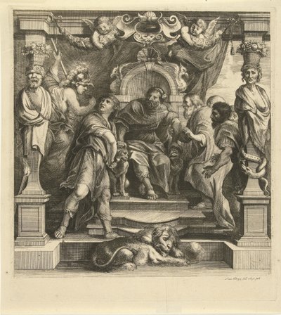 Contesa di Achille con Agamennone da Franz Ertinger
