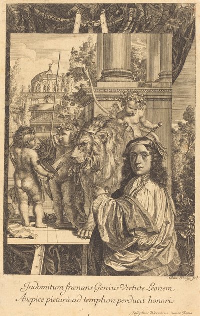 Autoritratto di Joseph Werner da Franz Ertinger after Joseph Werner
