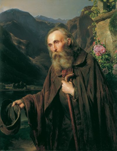 Un vecchio mendicante da Franz Eybl