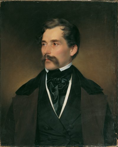 Ritratto di un signore dai capelli grigi con baffi da Franz Eybl