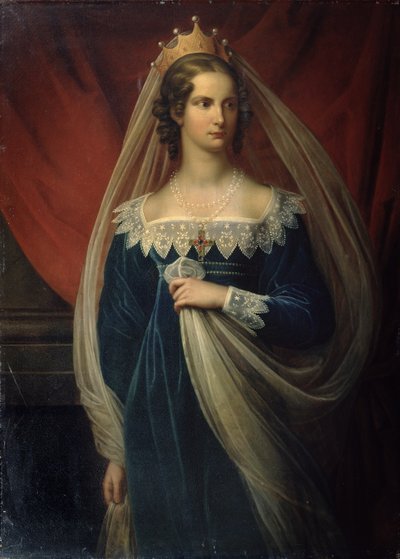 Ritratto della Principessa Charlotte von Preussen, 1817 da Franz Gerhard von Kugelgen