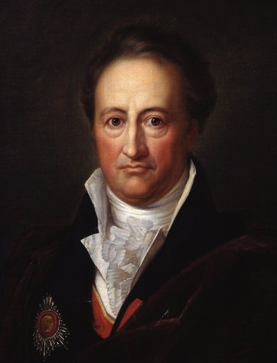(dettaglio) Ritratto dello scrittore Johann Wolfgang von Goethe da Franz Gerhard von Kugelgen