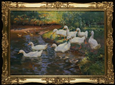 Famiglia di anatre da Franz Grassel